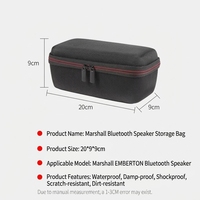 Étui de transport rigide en EVA, sac de rangement portable en EVA, étui de protection en EVA pour enceinte Marshall Emberton