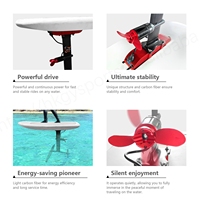 Planche de surf électrique GY Efoil 21700-13S3P en aluminium et carbone, booster électrique 3000W, aileron hydrofoil haute résistance rouge pour la navigation en mer