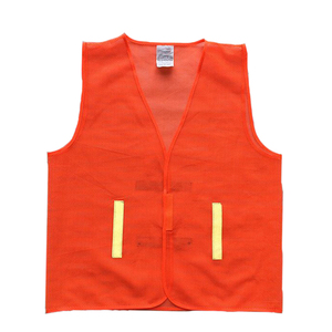 Gilet de sécurité haute visibilité CITICITY léger rouge pour la construction, en maille polyester personnalisée avec bande réfléchissante en PVC - Product Image 6