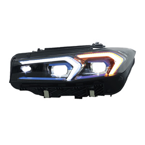 Conjunto de Faros LED para BMW Serie 3 G20 con Luces de Circulación Diurna y Señales de Giro Secuenciales, Lentes Azules - Product Image 3