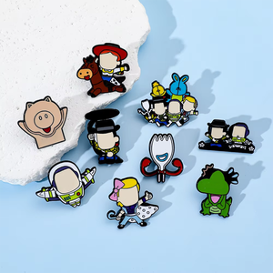 Stripfiguren Speelgoed Verhaal Metal Badge Buzz Hoodie Trish Vork Legering Broche Groothandel Zacht Email Pin Op Voorraad - Product Image 3