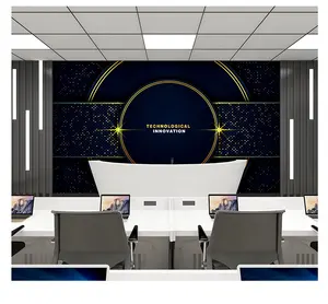 Colomac Custom 3d Futuristische Technologie Sense Art Company Rezeption Dekoration Hintergrund Wand Studio Wand paneel