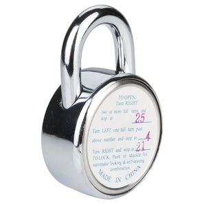 <span class=keywords><strong>Cadenas</strong></span> <span class=keywords><strong>à</strong></span> combinaison numérique rotatif 50 mm en alliage de zinc, construction <span class=keywords><strong>solide</strong></span>, résistant aux intempéries, pour bagages de voyage - Product Image 1