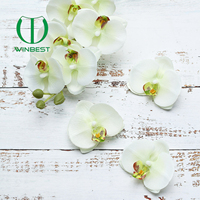 Fleurs d'orchidées artificielles en soie multi-couleurs, aspect naturel, écologiques, pour la décoration de la maison, les mariages, Noël et le Nouvel An (vente en gros)