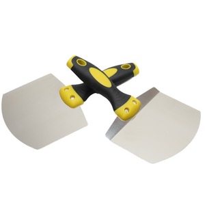 Espátula curva de acero inoxidable con mango estándar para raspar yeso, herramientas de bricolaje - Product Image 3