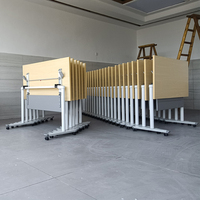 Table de formation pliable multifonctionnelle à prix d'usine, bureau pliant personnalisé pour centre d'apprentissage avec roulettes