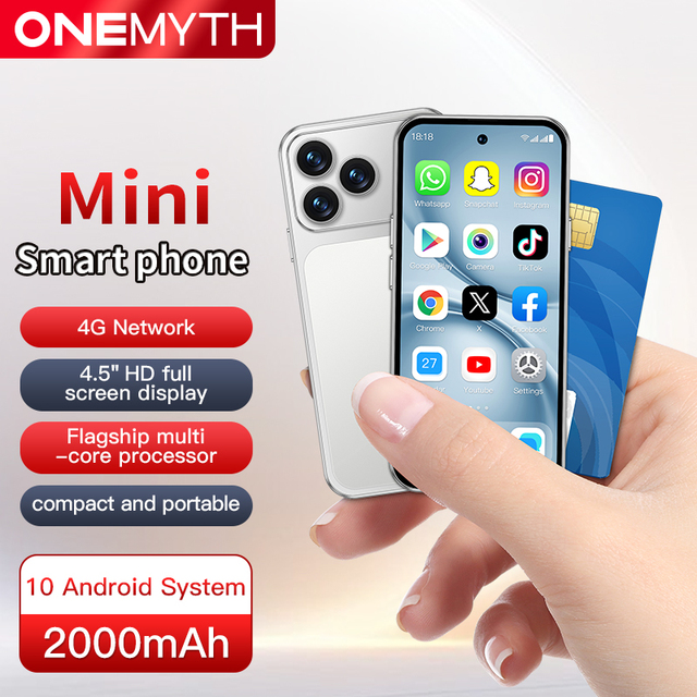 A19 Mini Smartphone Android 10 4.5 Inch Display 2GB 3GB RAM 16GB 64GB ROM Dual SIM Play Store 4G Compact Mobile Phone Daily Use