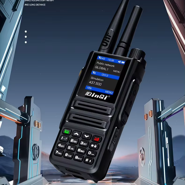 Binqi BQ-889Android Dual Mode POC+Analog Long Range Walkie Talkie Two-Way Radio Gxin PTT UHF VHF 5000KM SIM Card 4g Mobile Radio