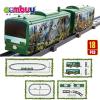 Ensemble de voitures électriques classiques et de rails de train pour enfants