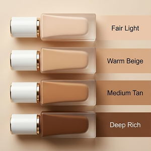 Base de <span class=keywords><strong>Maquillaje</strong></span> Líquida de Cobertura Total OEM, Control de Grasa, Logotipo Personalizado, Larga Duración, Múltiples Tonos, Resistente al Agua - Product Image 5