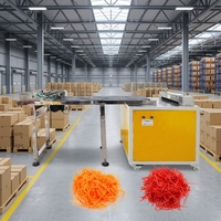 Déchiqueteuse de papier crépon écologique produisant des bandes de papier recyclables pour le rembourrage protecteur des boîtes cadeaux cosmétiques
