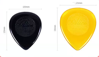 Penarik Gitar Alice Transparan PC Tahan Lama Lapisan Matte Ketebalan 1.0/2.0/3.0mm (100 Buah/Kotak)