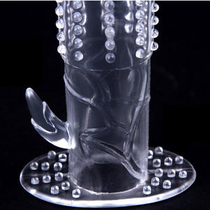 Transparente Penis-Hülle Verlängerung für Neuartige Sexuelle Verzögerung Stimulierende Genoppte Kondome - Product Image 4