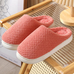 Intérieur Chambre Fond épais Maison Ananas Plaid Motifs Couleurs unies Chaud Confortable Doux Chaussures plates Pantoufles - Product Image 6