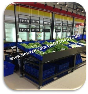 ชั้นวางผักและผลไม้แบบตั้งพื้นทรงสี่เหลี่ยมผืนผ้า ยี่ห้อ Newtek แบบถอดประกอบได้ ผลิตจากเหล็กแผ่นรีดเย็น - Product Image 6