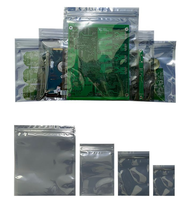 Sacs de protection ESD antistatiques conducteurs EMI, barrière d'humidité, protection antistatique, impression personnalisée, argent, dissipateur d'électricité statique