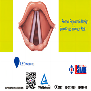 Ensemble de <span class=keywords><strong>laryngoscope</strong></span> prix de la lame 70 degrés intubation médicale lampe à fibre optique <span class=keywords><strong>flexible</strong></span> <span class=keywords><strong>laryngoscope</strong></span> portable - Product Image 2