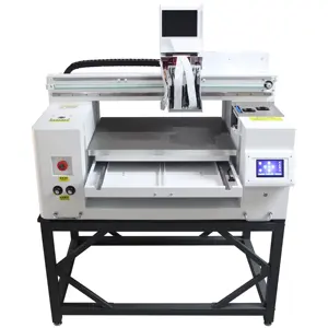 60*90cm digital inkjet glass wood leather plotter uv flatbed printer XP600 print head uv printer