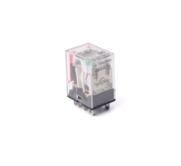 Relais électromagnétique miniature scellé RY-ELE XS2CN-D24L-GS DC 24V 10A 8 broches à usage général avec indicateur LED et contacts en alliage d'argent