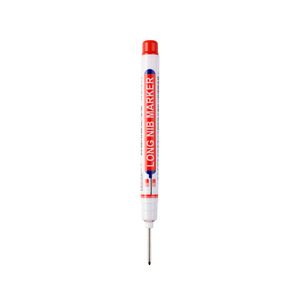 Red <b>Black</b> Blue Green Ink Long Head <b>Permanent</b> <b>Markers</b> Woodworking Deep Hole <b>Marker</b> Pen Flat Brush Tip Odorless - Product Image 1