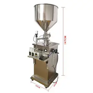 High Quality Pneumatic single head filling machine for juice milk and honey