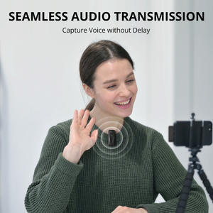 M6 Pro Phát Sóng Trực Tiếp Chơi Game Không Dây Lavalier Microphone Âm Thanh Di Động Video Ghi Âm Mini Mic Cho Iphone omni-directional - Product Image 4