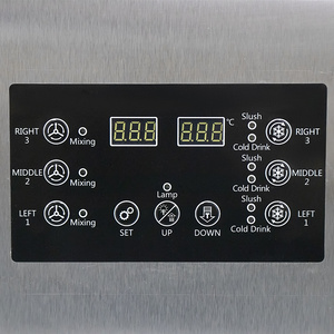 Machine à slush électrique commerciale à 2 réservoirs en acier inoxydable, distributeur automatique de boissons glacées à 2 saveurs pour les fêtes et les hôtels - Product Image 5