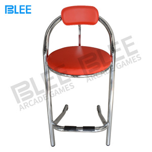 เก้าอี้อาร์เคดบลี เบาะหนังสีแดง โครงเหล็กสแตนเลส สูง 55 ซม. เก้าอี้เกมมิ่ง - Product Image 3