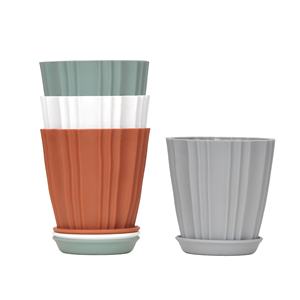 Foyooplanter, <span class=keywords><strong>maceta</strong></span> de plástico reciclada para bonsái de plantas grandes vacías con bandeja de agujeros de drenaje - Product Image 6