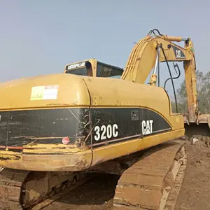 Cheap second hand CAT 320C excavators used caterpillar 320C machine low work hours used excavators m CAT 320C 20ton for sale