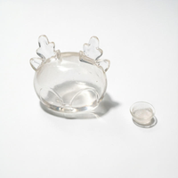 Composants de coque gonflable transparente DIY à motif de Noël, jouet de décompression en forme de boule vide à presser avec bouchon
