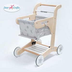 Trotteur en bois de poussée de jouet de caddie éducatif de Offre Spéciale pour le bébé DE16260 - Product Image 1