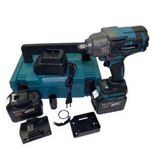 21V High Torque Heavy Duty Brushless Lithuim <b>Battery</b> Power Wrench 1/2" Rechargeable Portable Cordless Impact Wrenches - Product Image 2