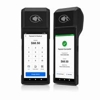 Système POS Android 14, écran 5,5 pouces, 3 Go de RAM, 32 Go de stockage, SDK gratuit, NFC, terminal POS portable, machine POS mobile pour la commande de nourriture