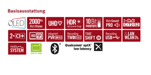 ทีวี OLED สีดำขนาด 65 นิ้ว 4K UHD พร้อมระบบเสียงและอัตราการรีเฟรช 1300Hz - Product Image 4