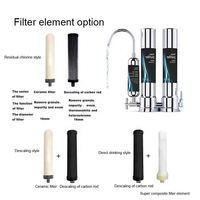 Purificateur d'eau domestique à prix compétitif pour comptoir, filtration en trois étapes, sans BPA, boîtier en acier inoxydable 304