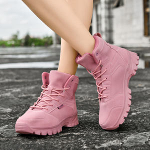 Vente en gros directe d'usine, bottes de randonnée et d'escalade pour femmes et hommes, chaussures de camping et de chasse pour couples, bottes antidérapantes à la cheville - Product Image 1