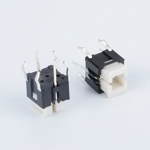 Square LED Push Button Yellow Brown Black Red White Blue Green Micro Tact Mechanical Keyboard Switch