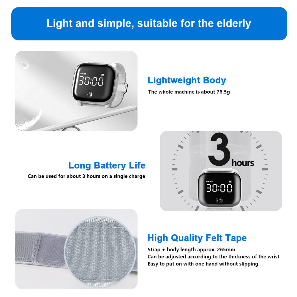 ORANGLES Multifunction Diabetes Sinusitis 650nm Laser Treatment Watch for Blood Purification Diabetes Cardiovascular Diseases - angled perspective - presenting advantages - Image 4 of 5 | fits any environment | Purchase Multifunction Diabetes Sinusitis 650nm Laser Treatment Watch for Blood Purification Diabetes Cardiovascular Diseases Michigan | Free Shipping ORANGLES