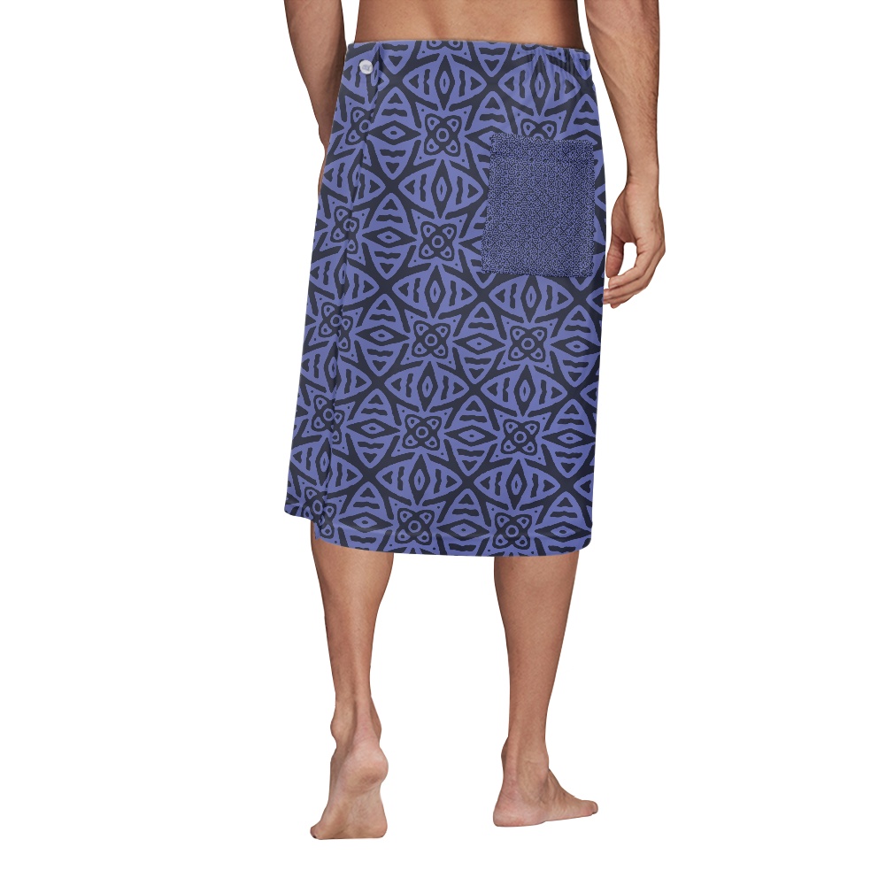 Xernghsao Pareu - Traje De Baño Hawaiano Para Hombre, Falda Cruzada Polinesia, Estampado Tropical, Beige