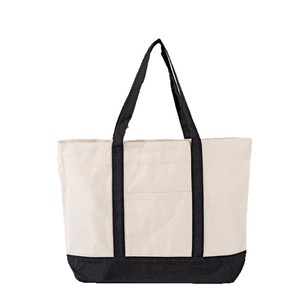 Canvas Shopping Bag Large Capacity Eco Friendly Cotton Customizable Color Options For Retail Use - Product Image 5