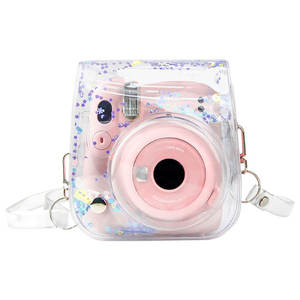Sac pour appareil photo transparent en PVC, étui pour appareil photo rose avec bandoulière pour appareil photo Fujifilm <span class=keywords><strong>Instax</strong></span> <span class=keywords><strong>Mini</strong></span> 11/<span class=keywords><strong>9</strong></span>/8 - Product Image 4