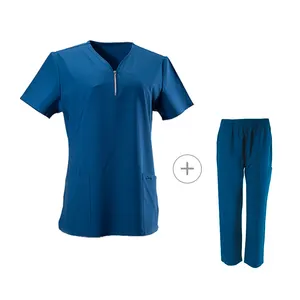 2023 OEM Service Unisex Nursing Uniform Hospital Sanitary Nurse Suit Beautician Uniforms Hand Wash Work Clothes