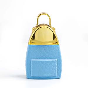 Bottiglia di profumo in vetro ispirata alla borsa <span class=keywords><strong>da</strong></span> 30ml con accenti dorati - Product Image 1