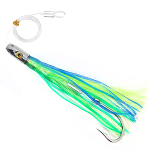 Leurres à jupe d'eau salée à la traîne: leurres gréés et sac noir inclus pour attraper tous les poissons pélagiques prédateurs dans l'océan, y compris D - Product Image 6