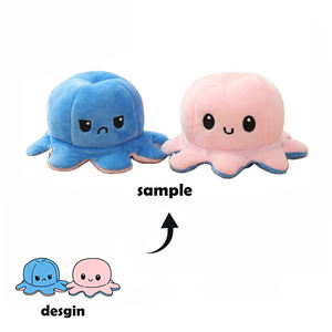 Flip Over polpo <span class=keywords><strong>peluche</strong></span> regalo per bambola Double face con imbottitura in <span class=keywords><strong>peluche</strong></span> Super morbido e cotone PP per bambine e bambini - Product Image 2