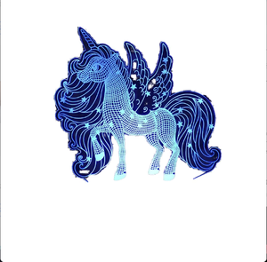 สวิตช์ระบบสัมผัส7สีขา<span class=keywords><strong>ว</strong></span>ของข<span class=keywords><strong>ว</strong></span>ัญ<span class=keywords><strong>ว</strong></span>ันเกิดแบบชาร์จไฟได้ป้องกันดวงตาอบอุ่นโรแมนติกไฟภาพลวงตา LED สำหรับเด็กทารก3D กลางคืน - Product Image 1