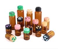 Flacons en verre transparent/ambre de 5 ml sur mesure avec bouchon en caoutchouc pour sérum, poudre lyophilisée, sérigraphiés et estampés à chaud