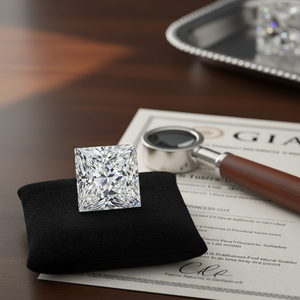 GIA certificado 1.00Ct corte de la Princesa Real Natural diamante solitario - Product Image 3