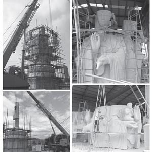 รูปปั้นเจ้าแ<span class=keywords><strong>ม</strong></span>่<span class=keywords><strong>กวน</strong></span><span class=keywords><strong>อิ</strong></span><span class=keywords><strong>ม</strong></span>4ด้านสำหรับกลางแจ้งขนาดใหญ่รูปปั้นพระโพธิสัตว์พื้นที่ชมทิวทัศน์ - Product Image 5